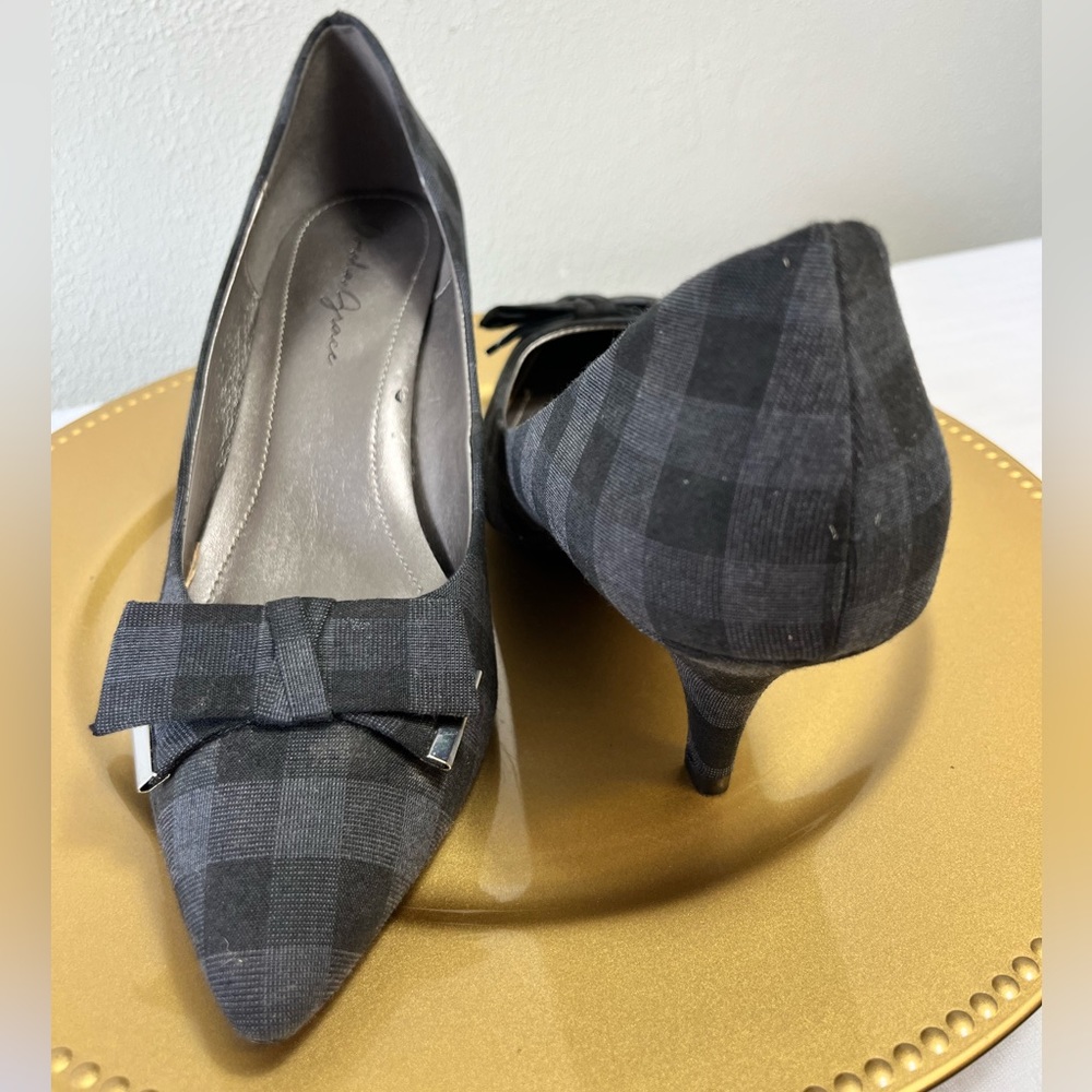 Amelia Grace Black Plaid AG Sandy Shoes - Picture 3 of 6